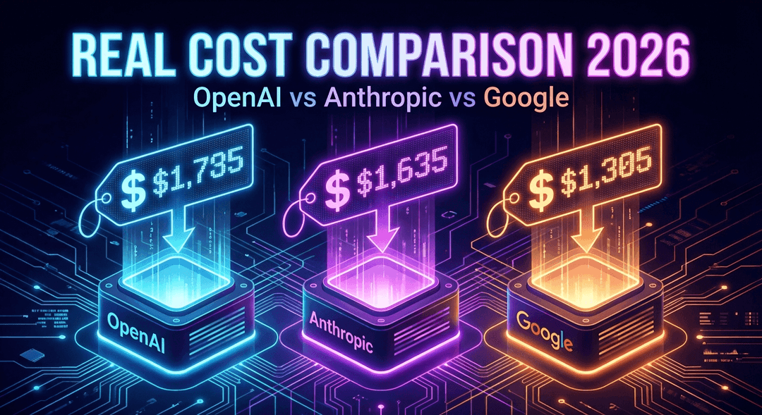 OpenAI vs Anthropic vs Google: Real Cost Comparison 2026 | LLM Gateway
