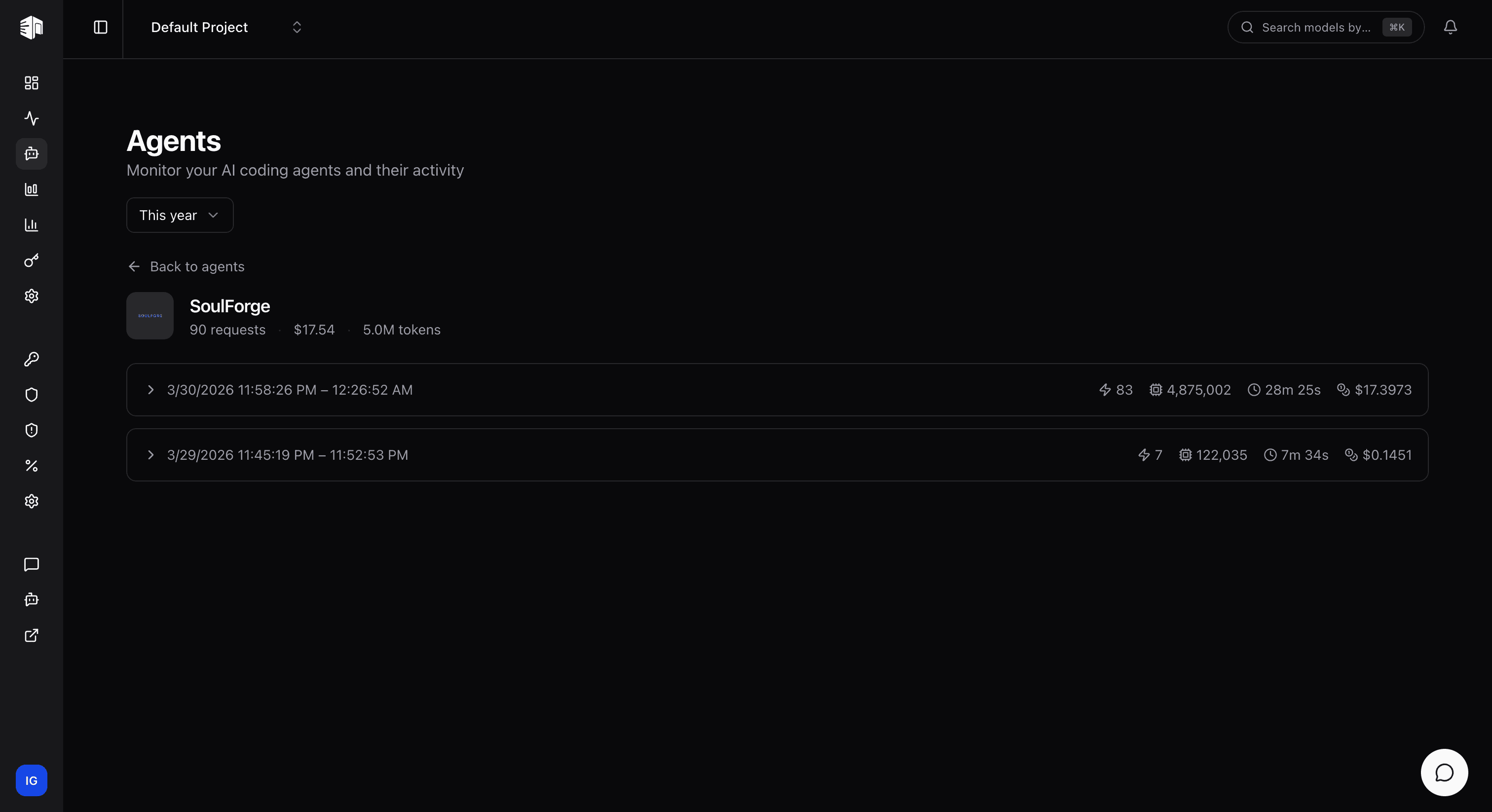 Agent detail in light mode